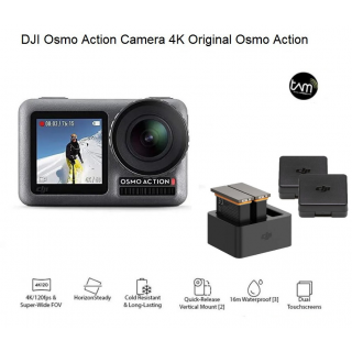 Dji Osmo Action Camera 4K Combo Original + Charging Kit - Dji Osmo Action 1 Kamera Combo Original With Charging Kit